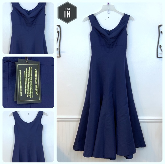 🆕 NWT Christian Siriano Silk A Line Formal Dress - Picture 2 of 8